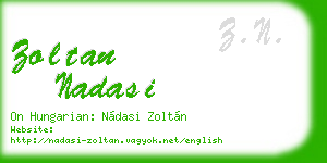 zoltan nadasi business card